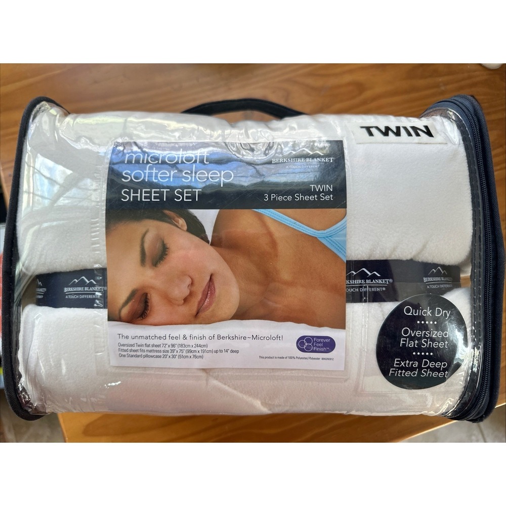 Microsoft Softer Sleep Twin Bed 3 Piece Oversized Twin Deep Sheet Set Dorm